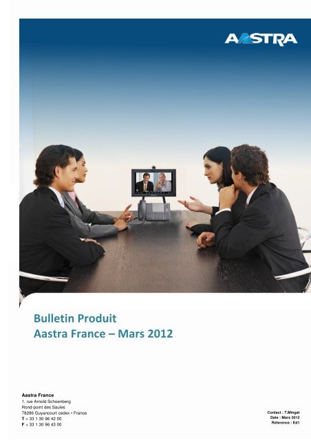 Bulletin Produit Aastra France – Mars 2012