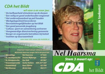 Nel Haarsma - CDA het Bildt