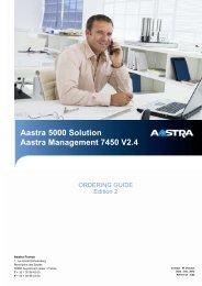 Aastra 5000 Solution Aastra Management 7450 V2.4