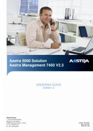 Ordering guide AM 7450 R2.3 Ed3 Dec 2011 - Aastra