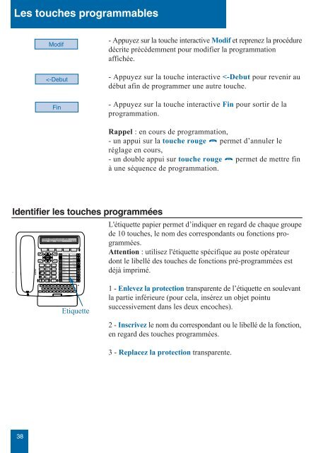 Guide utilisateur M760E Poste opérateur - TL systèmes