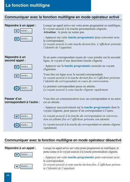 Guide utilisateur M760E Poste opérateur - TL systèmes