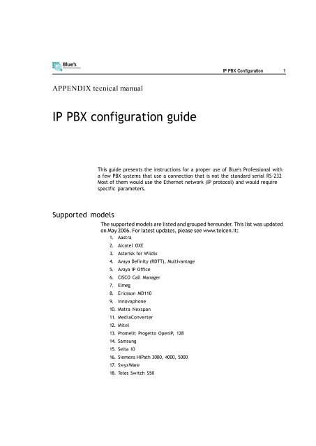 Ip Pbx Configuration Guide Imagicle - 