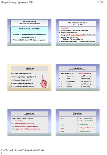 Nierendiagnostik Basis - Medizinische Klinik I