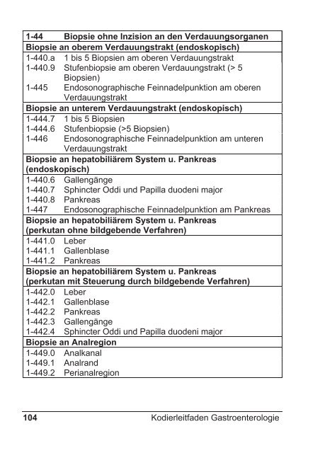 Kodierleitfaden Gastroenterologie - DGVS