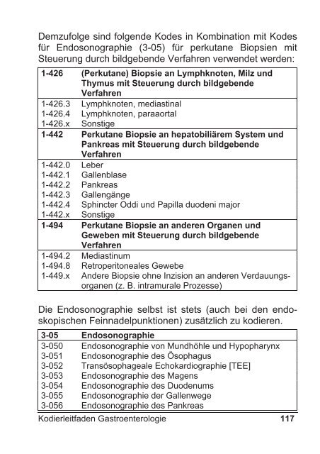 Kodierleitfaden Gastroenterologie - DGVS