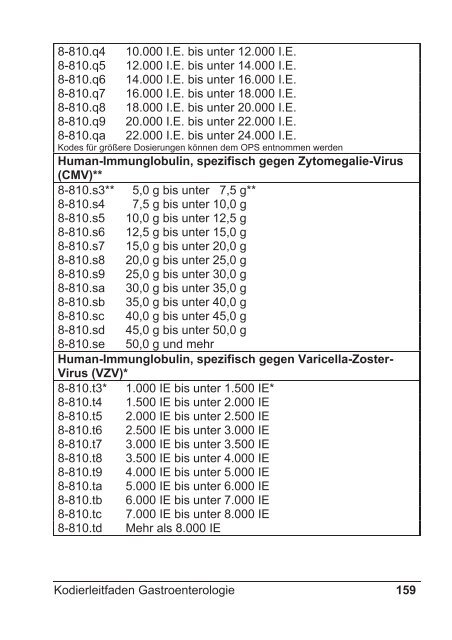 Kodierleitfaden Gastroenterologie - DGVS