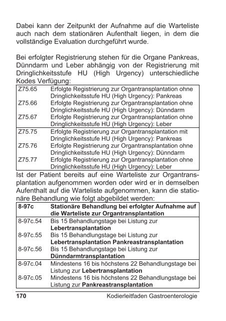 Kodierleitfaden Gastroenterologie - DGVS