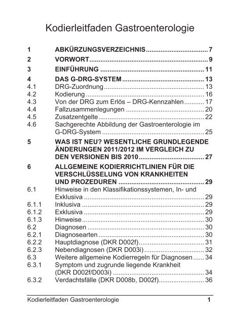 Kodierleitfaden Gastroenterologie - DGVS