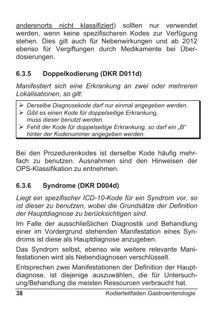 Kodierleitfaden Gastroenterologie - DGVS