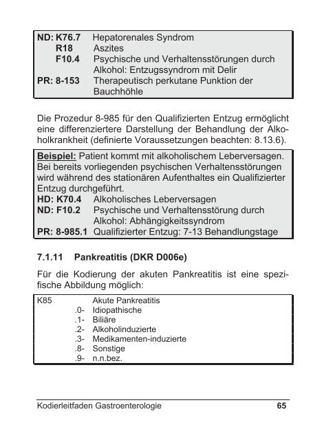 Kodierleitfaden Gastroenterologie - DGVS