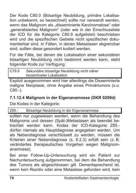 Kodierleitfaden Gastroenterologie - DGVS