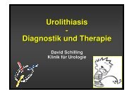 Komplikationen - Universitätsklinikum Tübingen, Klinik für Urologie