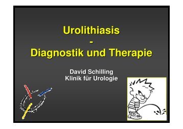 Komplikationen - Universitätsklinikum Tübingen, Klinik für Urologie