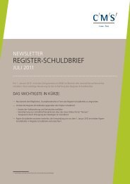 REGISTER-SCHULDBRIEF - CMS von Erlach Henrici AG