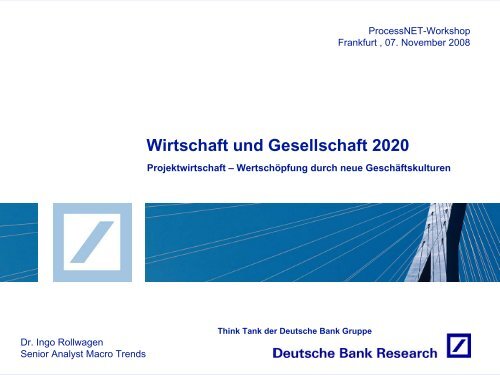 Projektwirtschaft Deutsche Bank Research