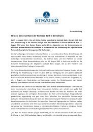 Strateo: der neue Name der Keytrade Bank in der Schweiz