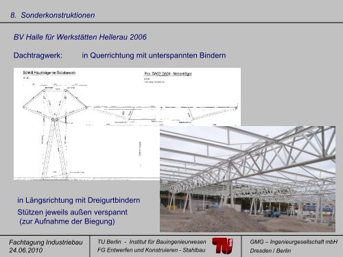 Aktuelle Tragwerkskonzepte und Konstruktionen im Hallenbau ...