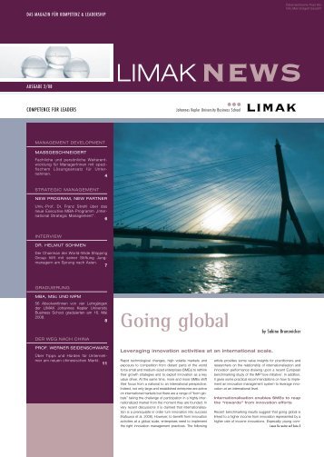 LIMAK Newsletter 02/2008 als PDF downloaden