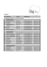 Pflegeheime und Sozialeinrichtungen - LIG