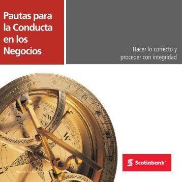 Pautas para la Conducta en los Negocios - Scotiabank