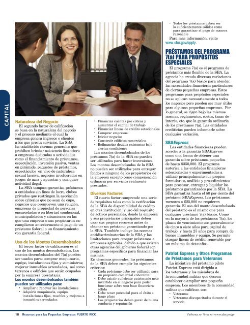 Recursos para su Pequeña Empresa - Small Business Administration