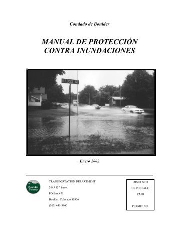 Manual de Proteccion Contra Inundaciones - Boulder County