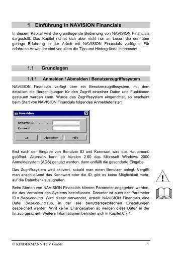 1 Einführung in NAVISION Financials - KINDERMANN TCV