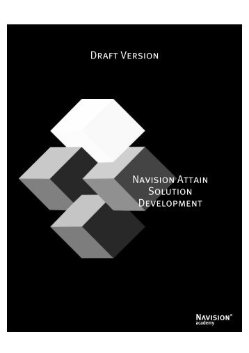 NAVISION AttAIN SOlUtION DEVElOpMENt DRAFt VERSION