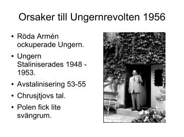 Orsaker till Ungernrevolten 1956 - Adjunkten.com