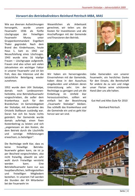 Jahresbericht 2009 - LKH Stolzalpe