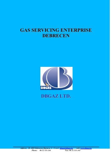 DBGAZ, Debrecen Gas Supply Limited Liability Company