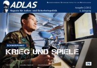 KRIEG UND SPIELE - Adlas – Magazin für Sicherheitspolitik