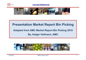 Presentation Market Report Bin Picking