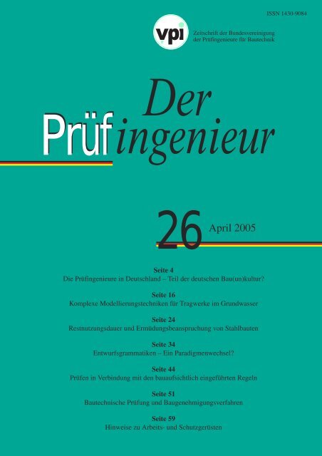 Prüfingenieur Ausgabe 26 - BVPI - Bundesvereinigung der ...