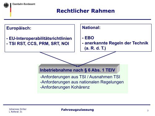 Das Eisenbahn-Bundesamt stellt sich vor... - Verband der ...