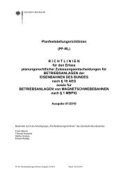 Planfeststellungsrichtlinien (PF-RL) R I C H T L I N I E N für den ...