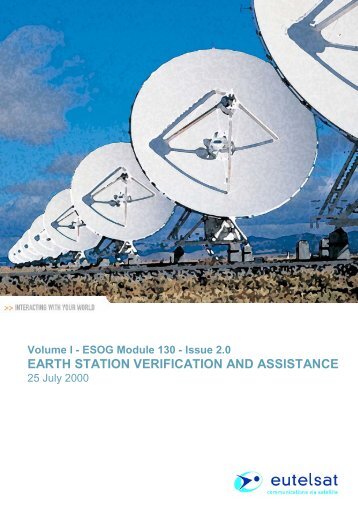 Earth station verification and assistance (ESVA) - Eutelsat