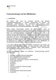 Funkanwendungen auf den ISM-Bändern - EMF-Monitoring