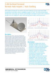 General Dynamics 2.4m Antenna - O3b Networks