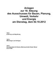 Anlagen zur 18. Sitzung des Ausschusses für ... - Stadt Butzbach