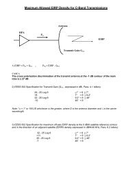 Maximum Allowed EIRP Density for C-Band Transmissions - Eutelsat