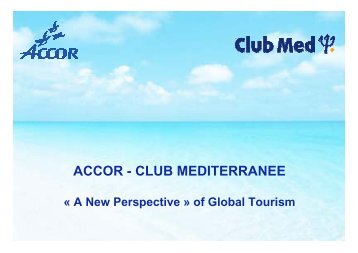 ACCOR - CLUB MEDITERRANEE