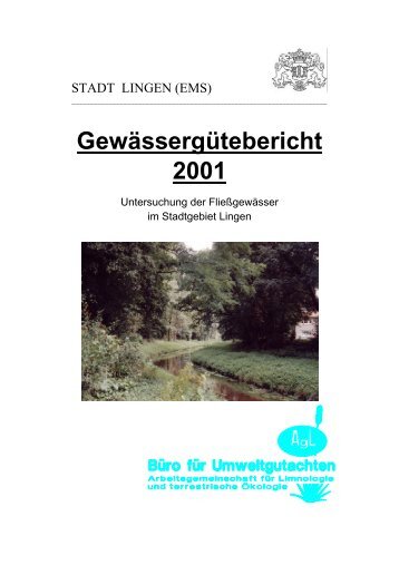 Gewässergütebericht 2001 - Stadt Lingen