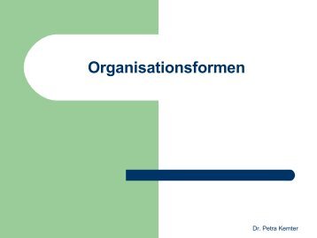 Dimensionen formaler Organisationen