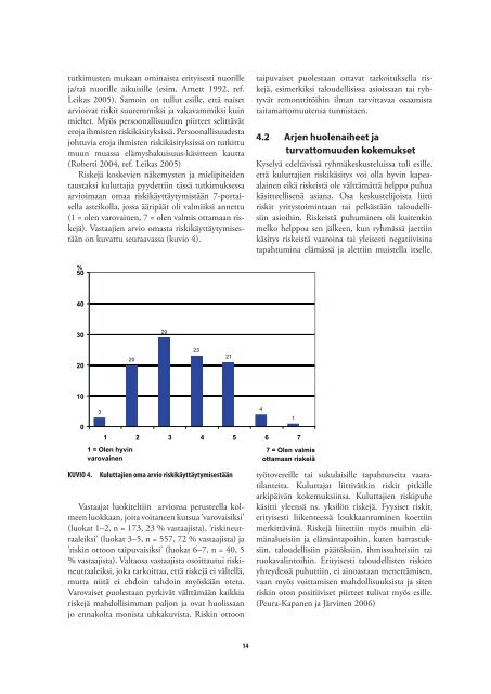 Kuluttajien arkipäivän riskit ja turvallisuus - Kuluttajatutkimuskeskus