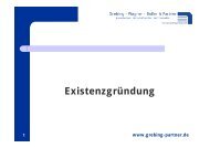 Existenzgründung - Grebing, Wagner, Boller & Partner