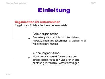 Teamorganisation (mit Linking Pins)