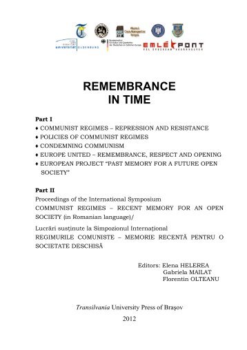 REMEMBRANCE IN TIME - Index of
