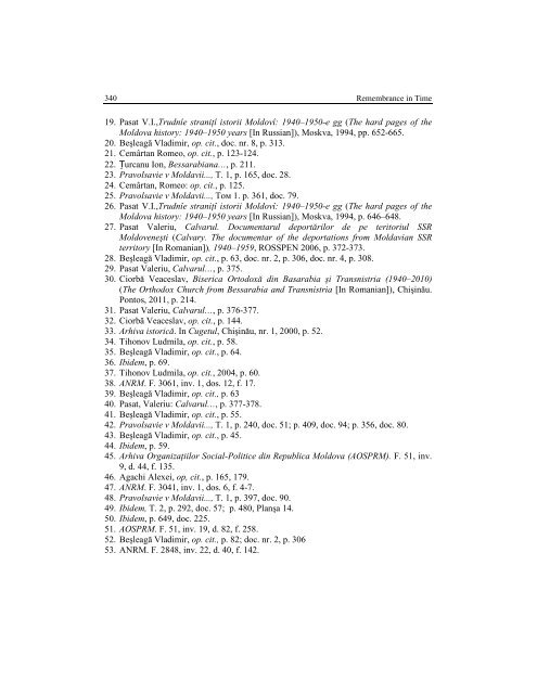 REMEMBRANCE IN TIME - Index of